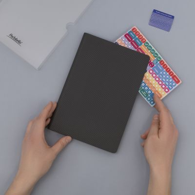 Ежедневник Rain недатированный, серый-9