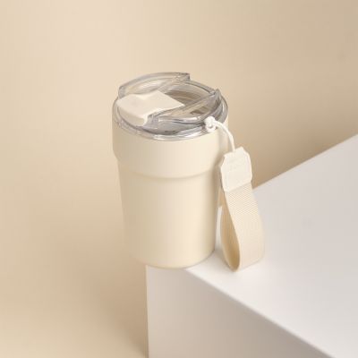 Термокружка вакуумная Монако (Monaco), бежевый-12