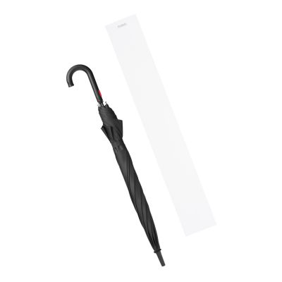 Зонт-трость Квантум (Quantum), черный/красный-15