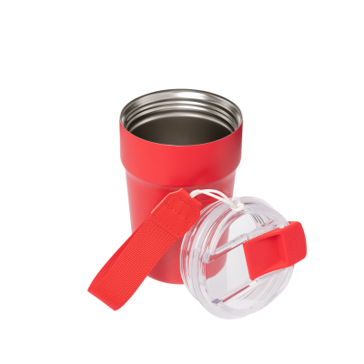 Термокружка вакуумная Monaco, красная-3