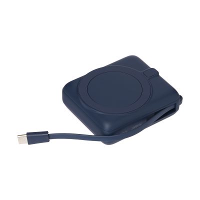 Внешний аккумулятор с подсветкой Риттер PD (Ritter PD) 10000mAh с функцией беспроводной зарядки 15W, синий-4