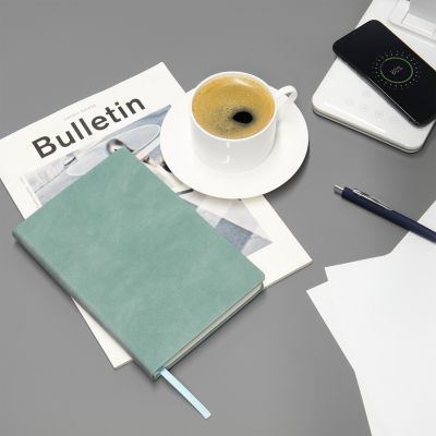 Ежедневник Stella недатированный с магнитом на обложке, бирюзовый-13