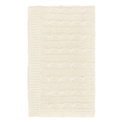 Плед Fado вязаный, бежевый (без подарочной коробки)-1