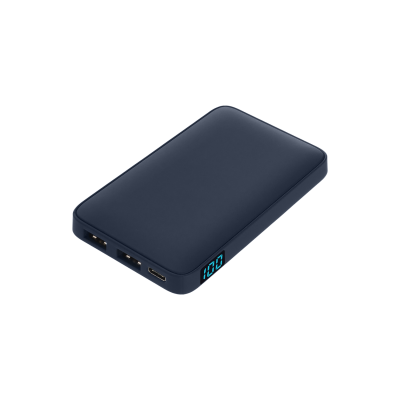 Внешний аккумулятор с подсветкой Анкор (Ancor) 5000 mAh, синий-0