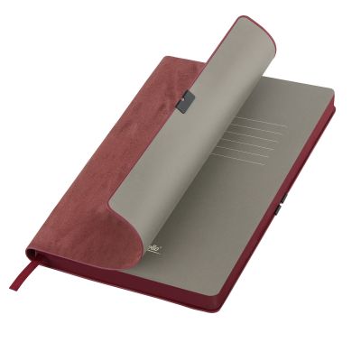 Ежедневник Velour недатированный, красный-0