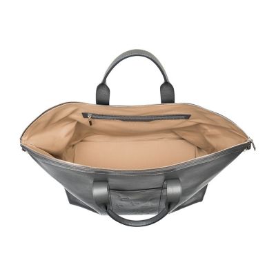 Сумка дорожная Gourji 50х27х35 кожа серая-3