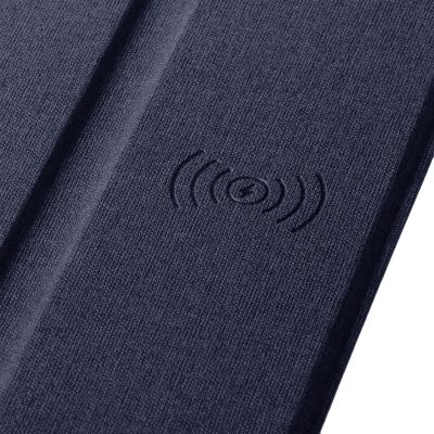 Коврик для мыши с беспроводным зарядным устройством 15W Онор (Honor), синий-5