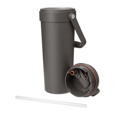 Термокружка вакуумная Solo, серая-7