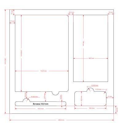 Подарочная коробка без ложемента для ежедневника, ручки и аккумулятора, серая (под съемные ложементы)-2