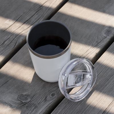 Термокружка вакуумная с керамическим покрытием Арктик (Arctic), белый/серый-6