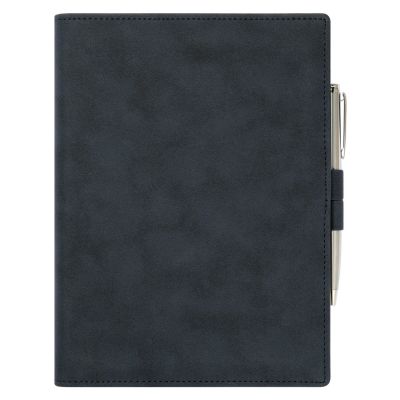 Ежедневник-портфолио Clip NEO недатированный в подарочной коробке, синий (в комплекте ручка Sonata BP серебро)-3