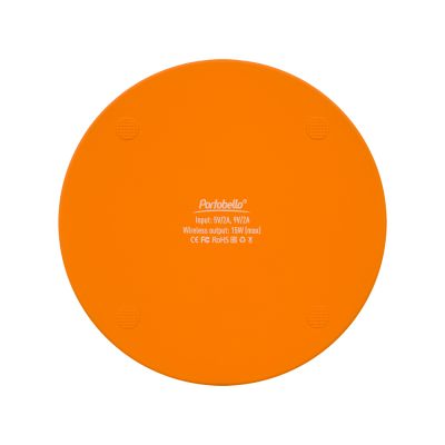 Беспроводное зарядное устройство с подсветкой 15W Auris, оранжевое-7