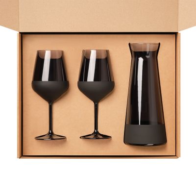 Доп. ложемент НИЖНИЙ под декантер + 2 бокала в большую универсальную коробку, крафт (арт. 21005.020)-3