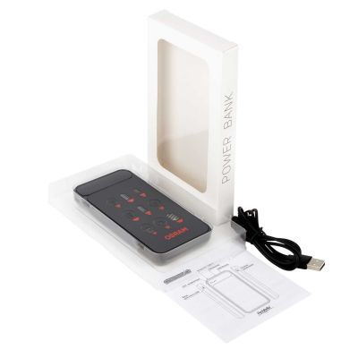 Внешний аккумулятор с подсветкой Старлайт Плюс PB (Starlight Plus PB) 10000 mAh, серый-4