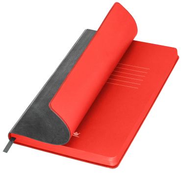 Ежедневник River side недатированный, серый/красный-0