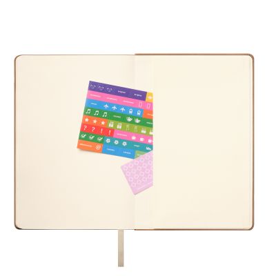 Ежедневник Stella недатированный с магнитом на обложке, бежевый-11