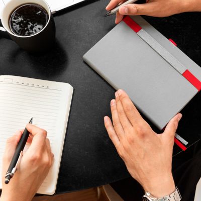 Шариковая ручка Quattro, черная-5