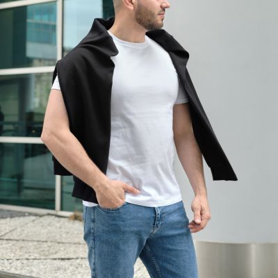 Толстовка на молнии ASTIN черная, размер XXXL-7