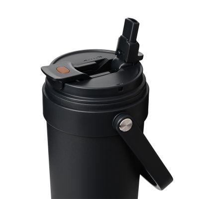 Термокружка вакуумная Соло (Solo), черная-6