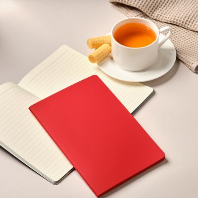 Блокнот Alpha slim, красный-13