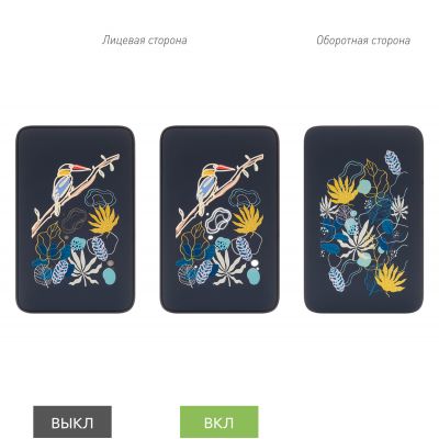 Внешний аккумулятор с подсветкой Анкор (Ancor) 5000 mAh, синий-12