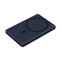 Внешний аккумулятор Atlantis PD 5000mAh с функцией беспроводной зарядки 15W, синий