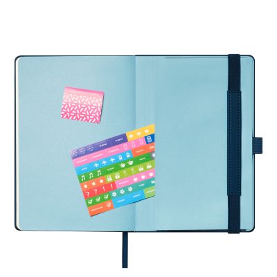 Ежедневник Alpha недатированный, синий/голубой-9