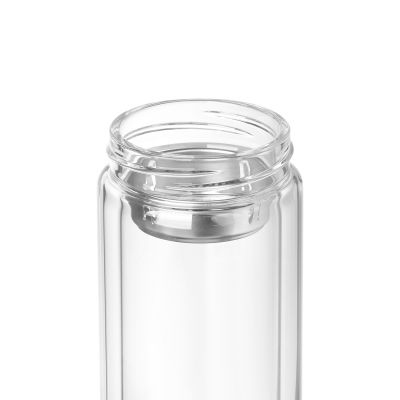 Бутылка стеклянная с двойными стенками Aravia, синяя-4