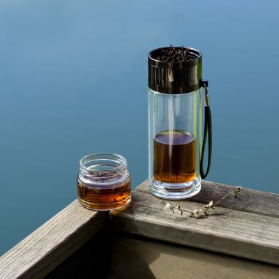 Бутылка стеклянная с двойными стенками Terso-9