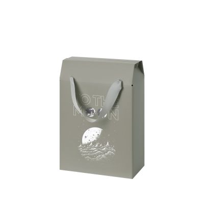 Подарочная коробка-пакет универсальная малая, серая-7