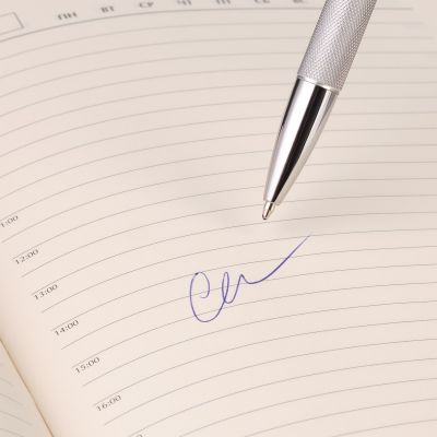 Шариковая ручка Levi, серая-4