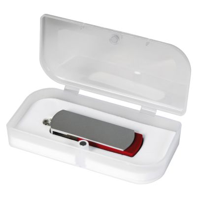Флешка Elegante 16 Gb в подарочной упаковке, красная-0