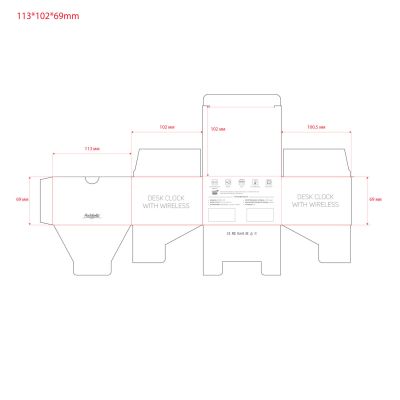 Настольные часы 5в1 с беспроводной зарядкой 15W Tempo-6