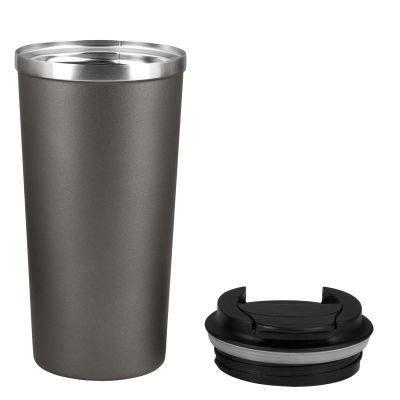Термокружка вакуумная Палермо (Palermo), серая, гладкая поверхность-5