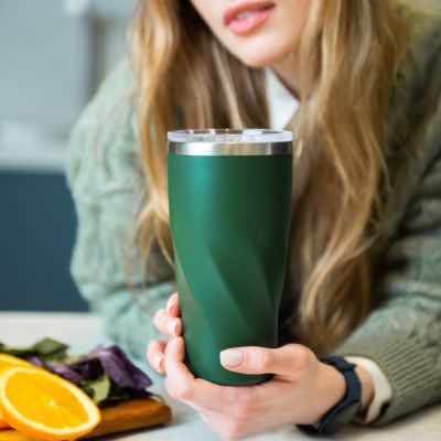 Термокружка вакуумная Twist, зеленая-4