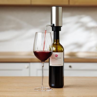 Электрический аэратор Dante, серебряный-9