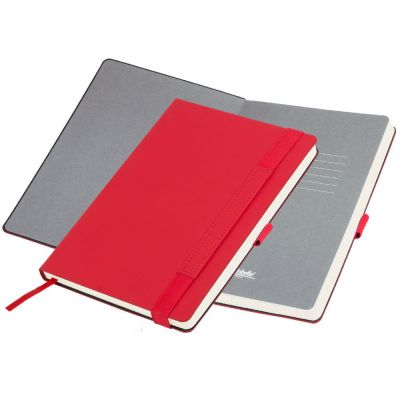 Ежедневник недатированный, Portobello Trend, Alpha , жесткая обложка , 145х210, 256 стр, красный/серый-1