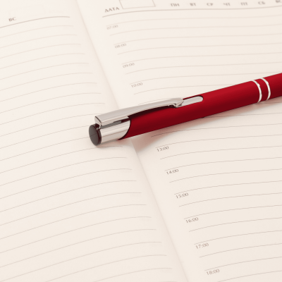 Шариковая ручка Alpha, красная-6