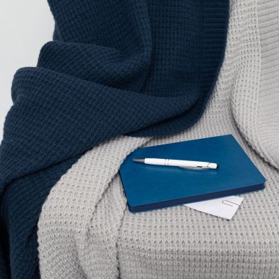 Плед Malta Soft вязаный, 160*90 см, серый-8