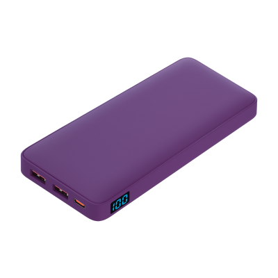 Внешний аккумулятор с подсветкой Анкор Плюс PD (Ancor PD Plus) 10000 mAh, фиолетовый-0
