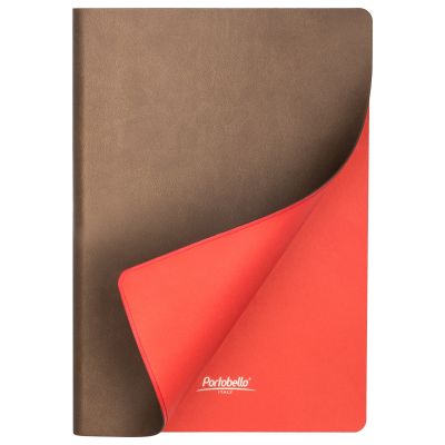 Ежедневник Latte NEW недатированный, капучино/красный-3