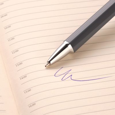 Шариковая ручка Penta, серая-4