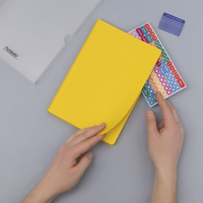 Ежедневник Латте (Latte NEW) недатированный, желтый/желтый-12