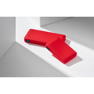 Внешний аккумулятор с подсветкой Ancor Plus 10000 mAh, красный-9