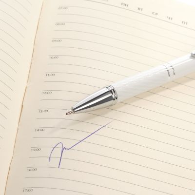 Шариковая ручка Crocus, белая-4