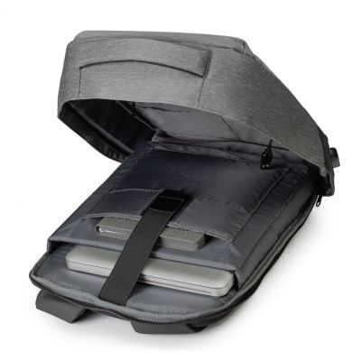 Бизнес рюкзак Leardo Plus с USB разъемом, серый/серый-7