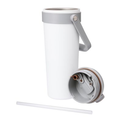 Термокружка вакуумная Solo, белая-7