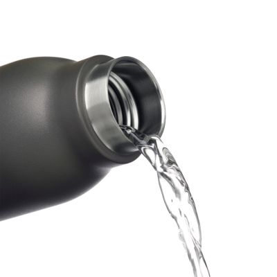 Термобутылка вакуумная герметичная Соренто (Sorento), серая, зернистое покрытие-5