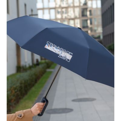Зонт складной Azimut, синий-16