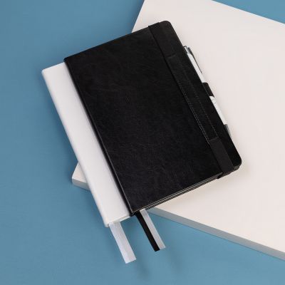 Ежедневник Galaxy недатированный, жесткая обложка, срез голограф. фольга, черный-9